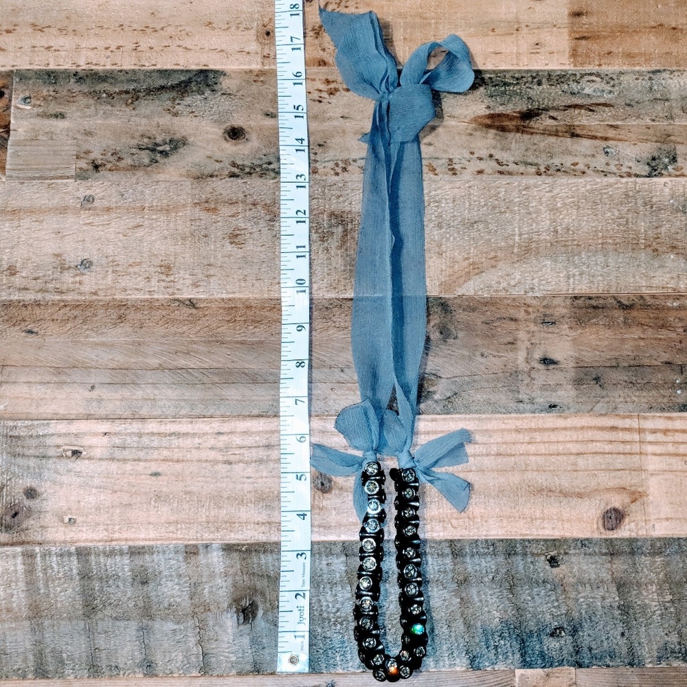 gunmetal grey J. Crew fashion necklace